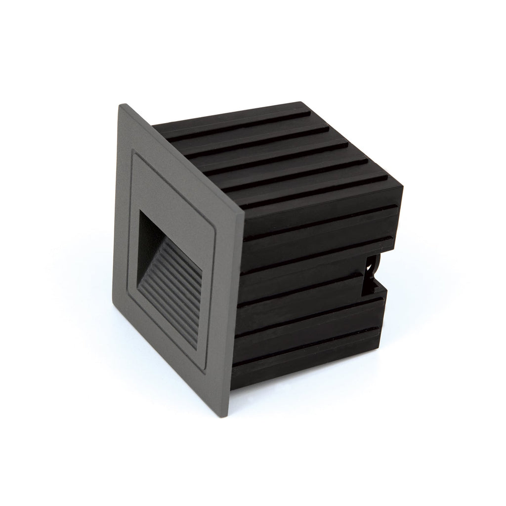 LED vegginnbyggingsspot Loro antrasitt aluminium bakside