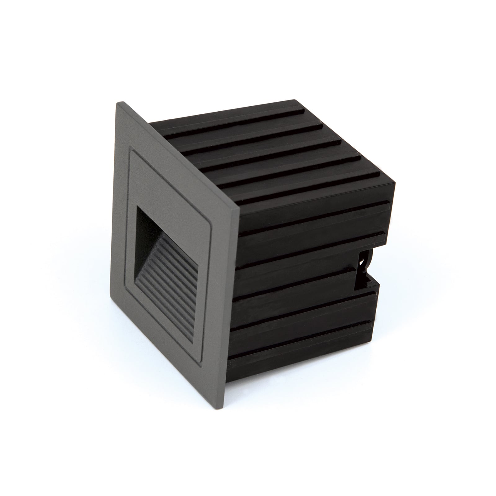 LED vegginnbyggingsspot Loro antrasitt aluminium bakside