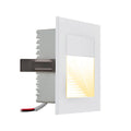 LED vegginnbyggingsspot P2170 hvit aluminium forfra