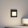 LED vegginnbyggingsspot Zamo svart forfra