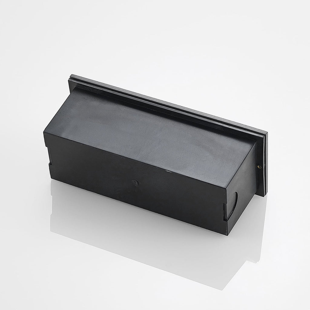 LED vegginnbyggingsspot Zandro antrasitt 25 cm 11W IP65 materialdetalj