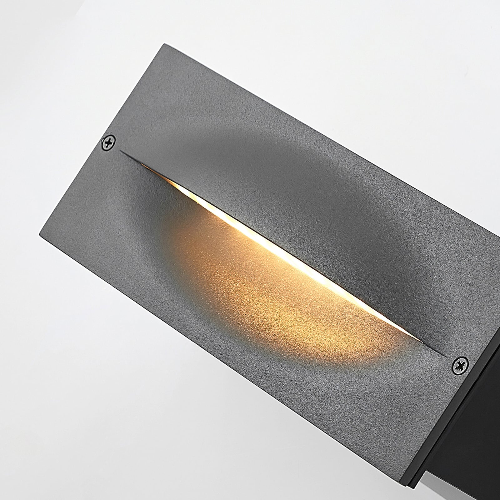 LED vegginnbyggingsspot Zandro antrasitt 25 cm 11W IP65 nærbilde