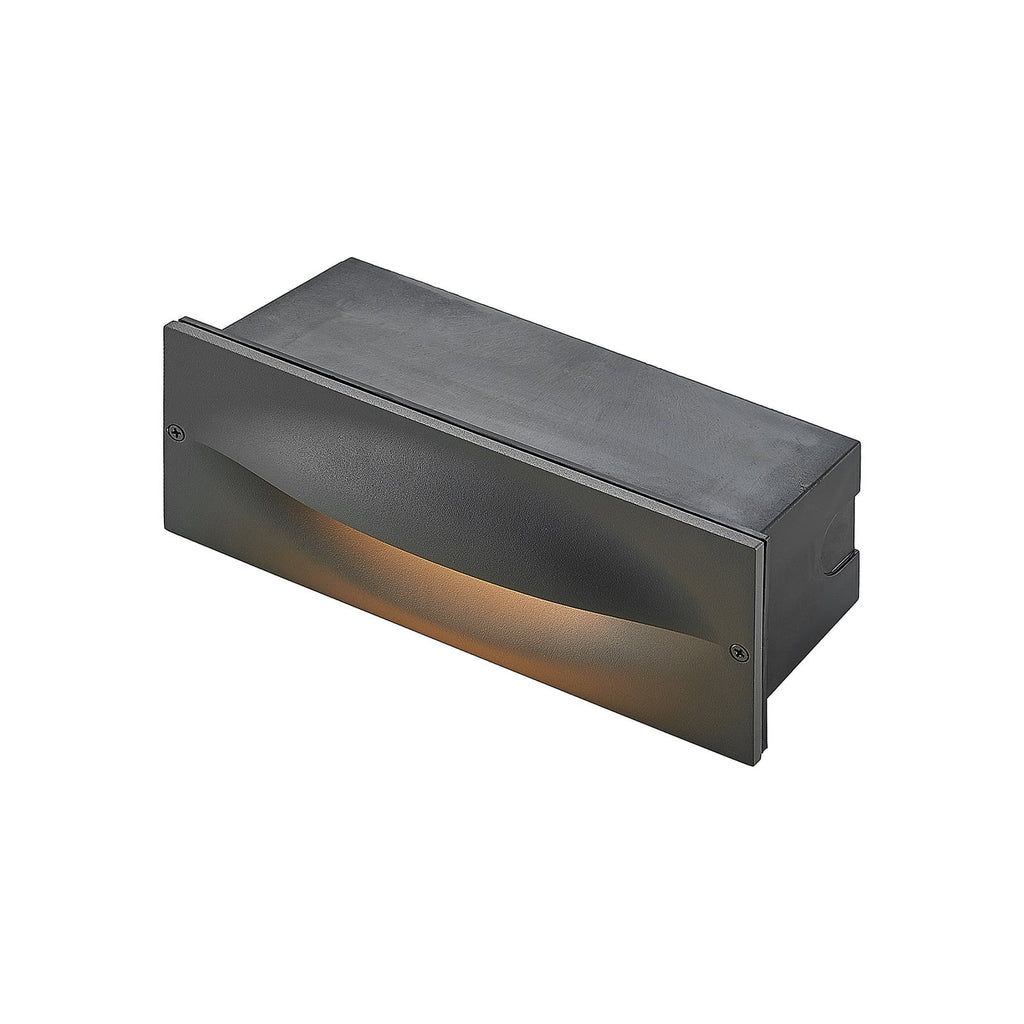 LED vegginnbyggingsspot Zandro antrasitt 25 cm 11W IP65 side