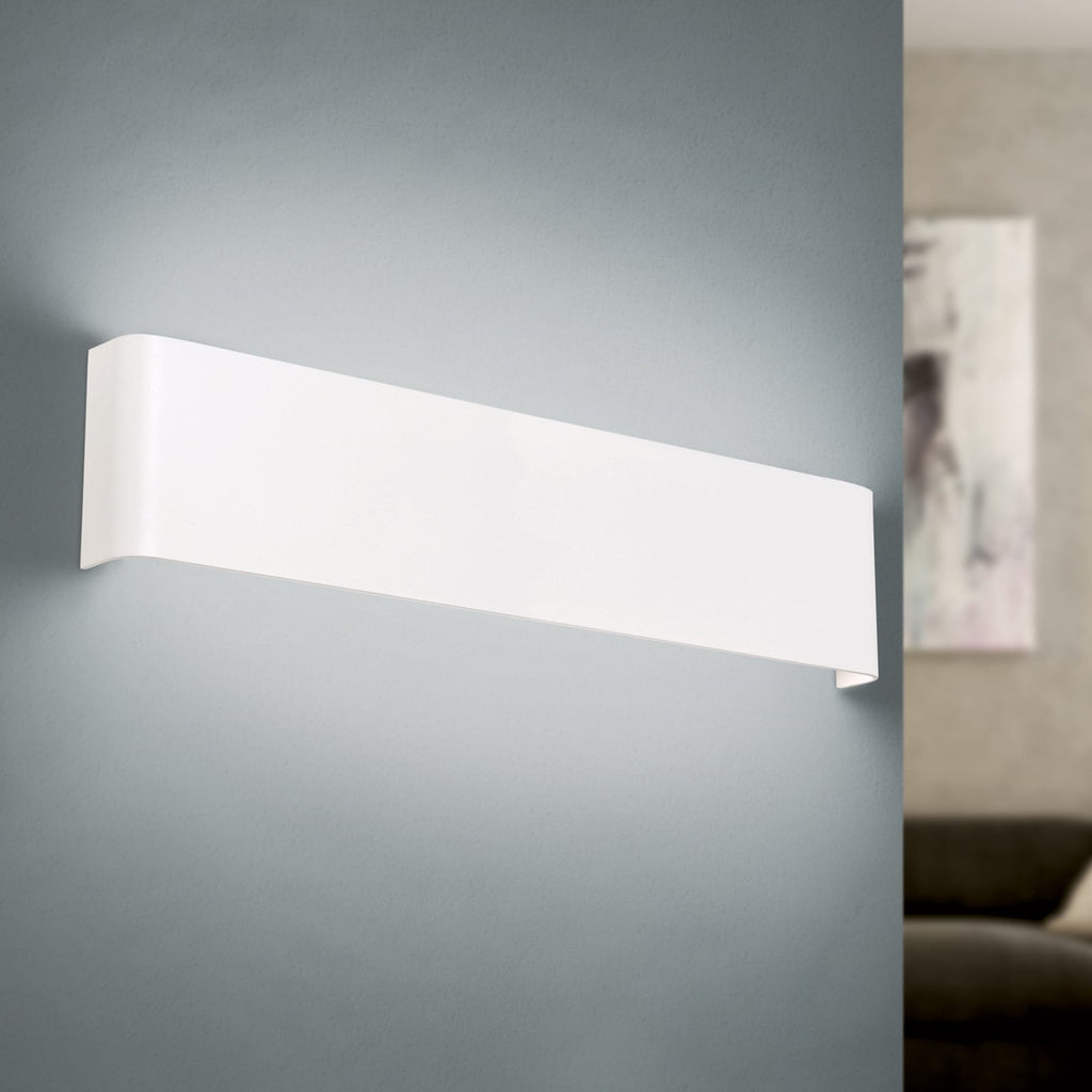 LED vegglampe Accent opp og ned hvit aluminium 41 cm 14W forfra