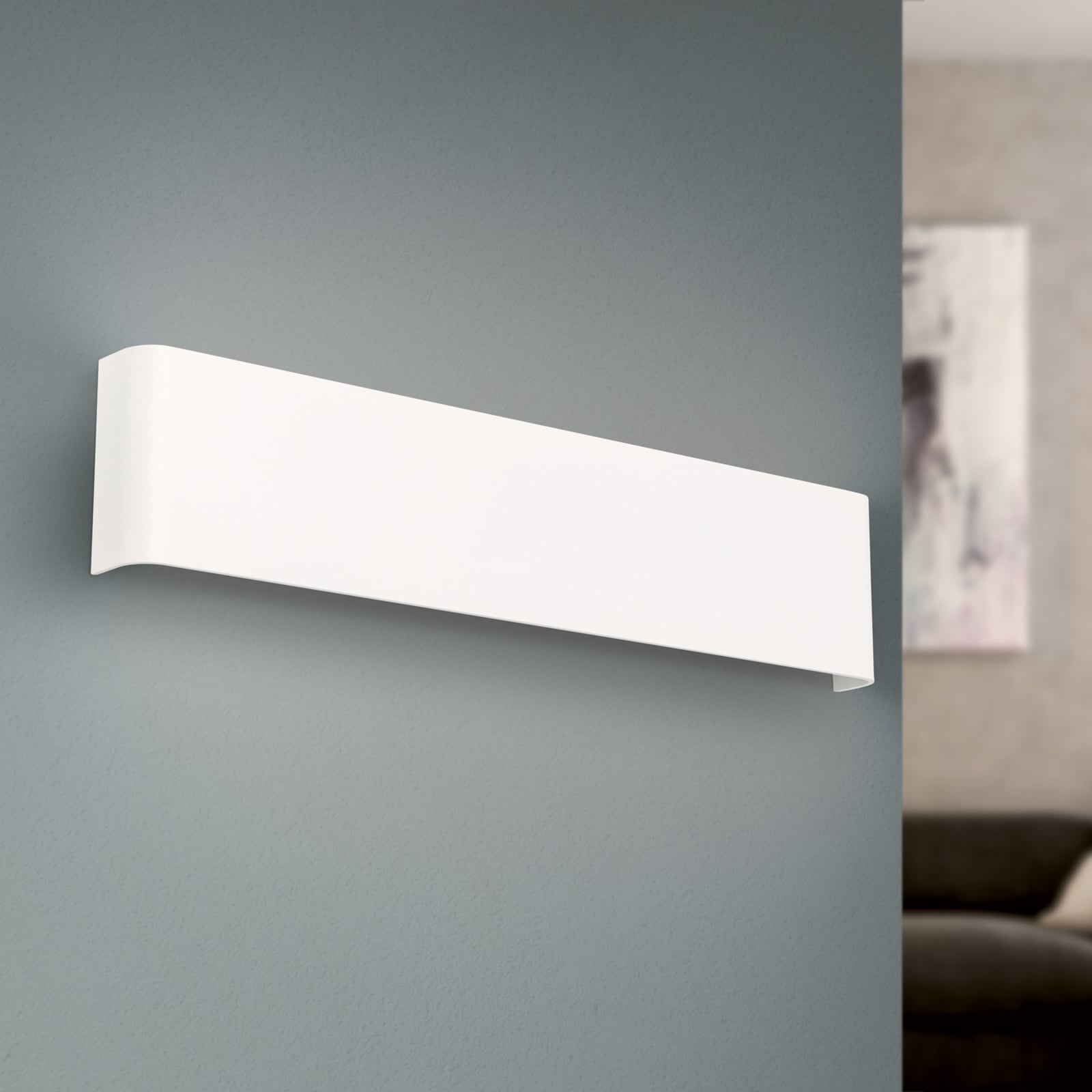 LED vegglampe Accent opp og ned hvit aluminium 41 cm 14W bakside