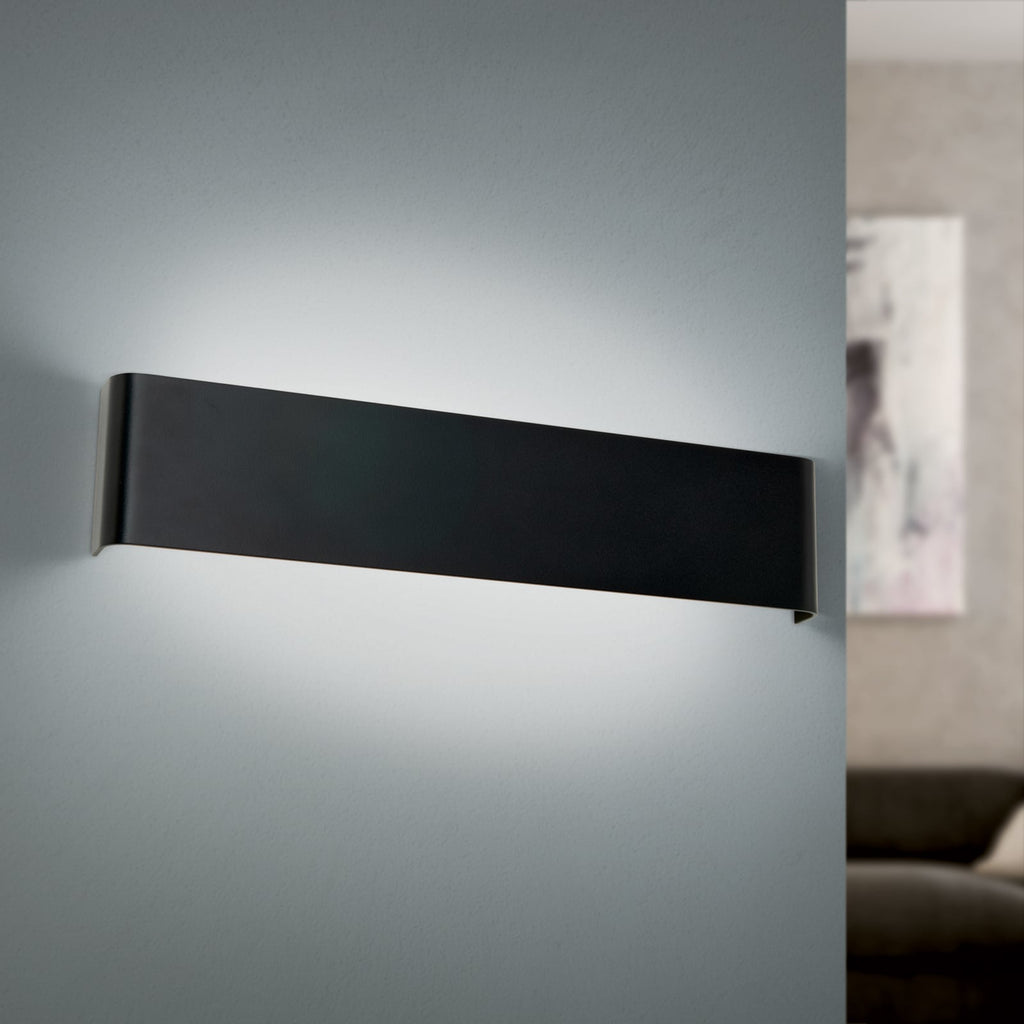 LED-vegglampe Accent opp og ned svart 41 cm 14W forfra