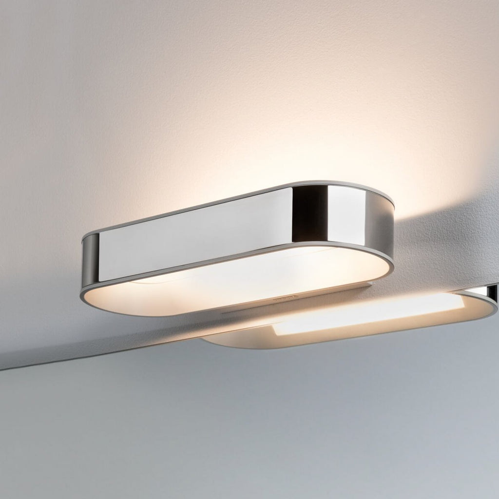 LED vegglampe Agena dimbar krom 31 cm IP44 2700K fra Paulmann forfra