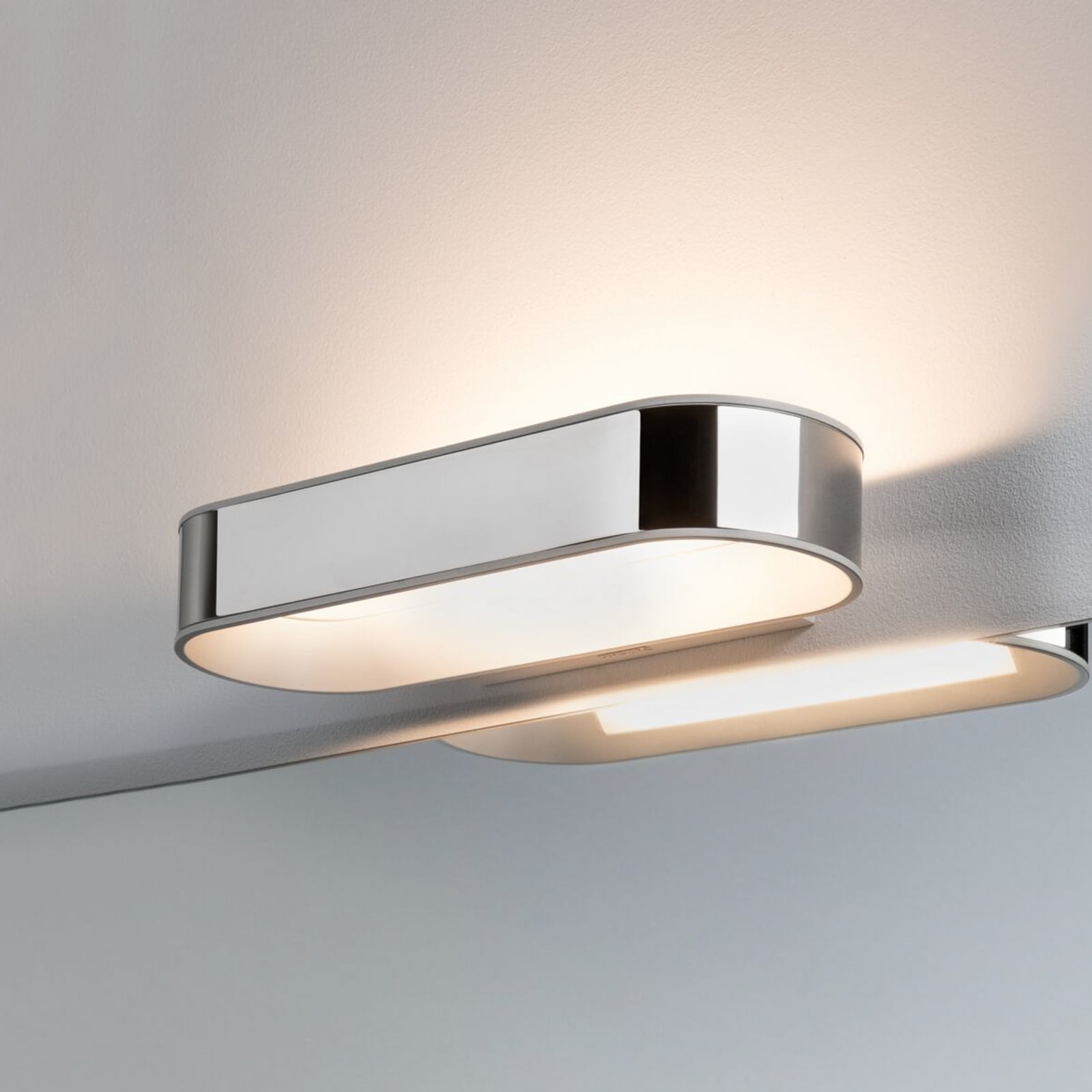 LED vegglampe Agena dimbar krom 31 cm IP44 2700K fra Paulmann forfra
