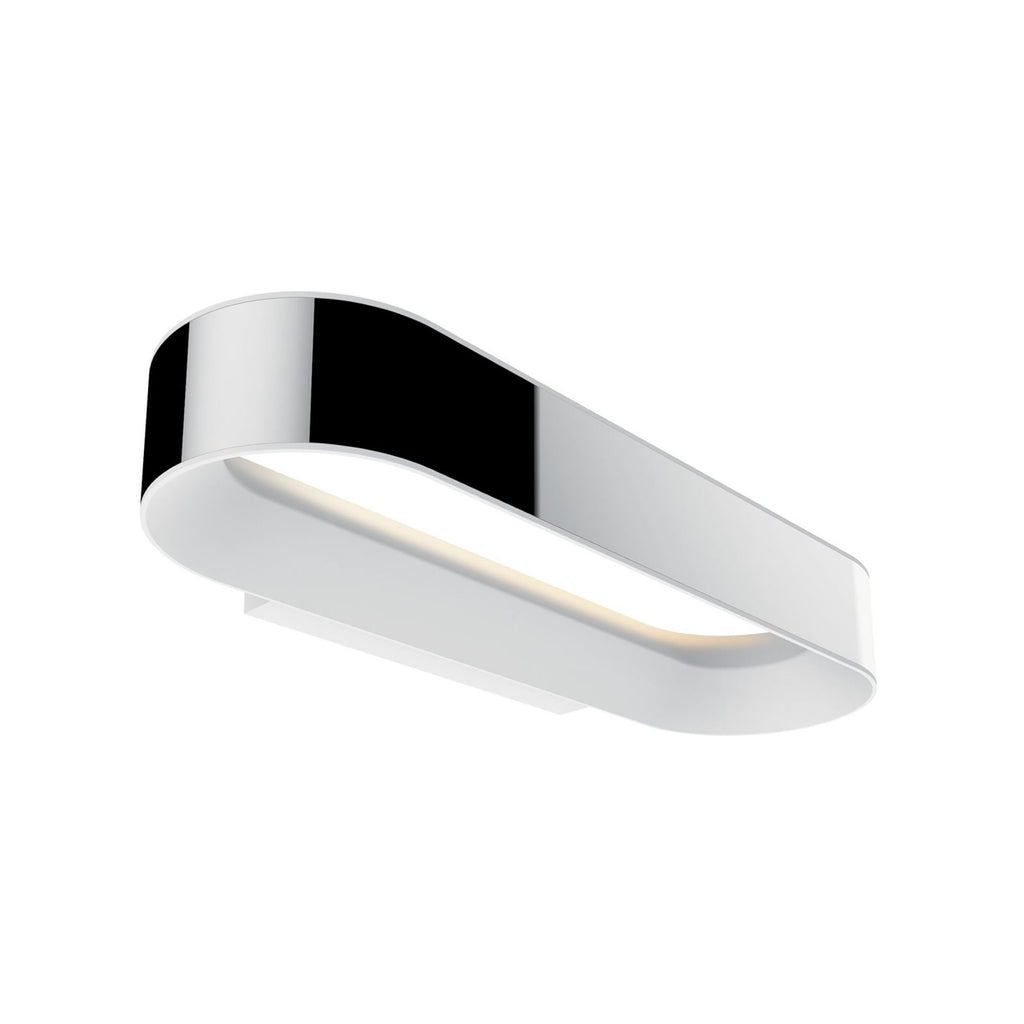 Montert LED vegglampe Agena dimbar krom 31 cm IP44 2700K fra Paulmann i rom