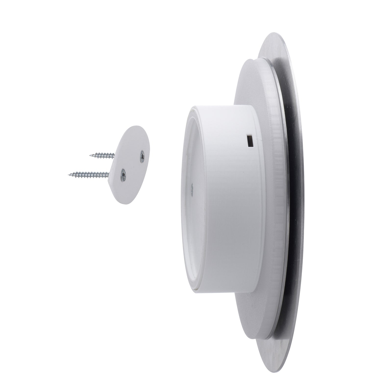 LED vegglampe Akku Puntua dimbar Ø25 cm aluminium med USB ladekabel