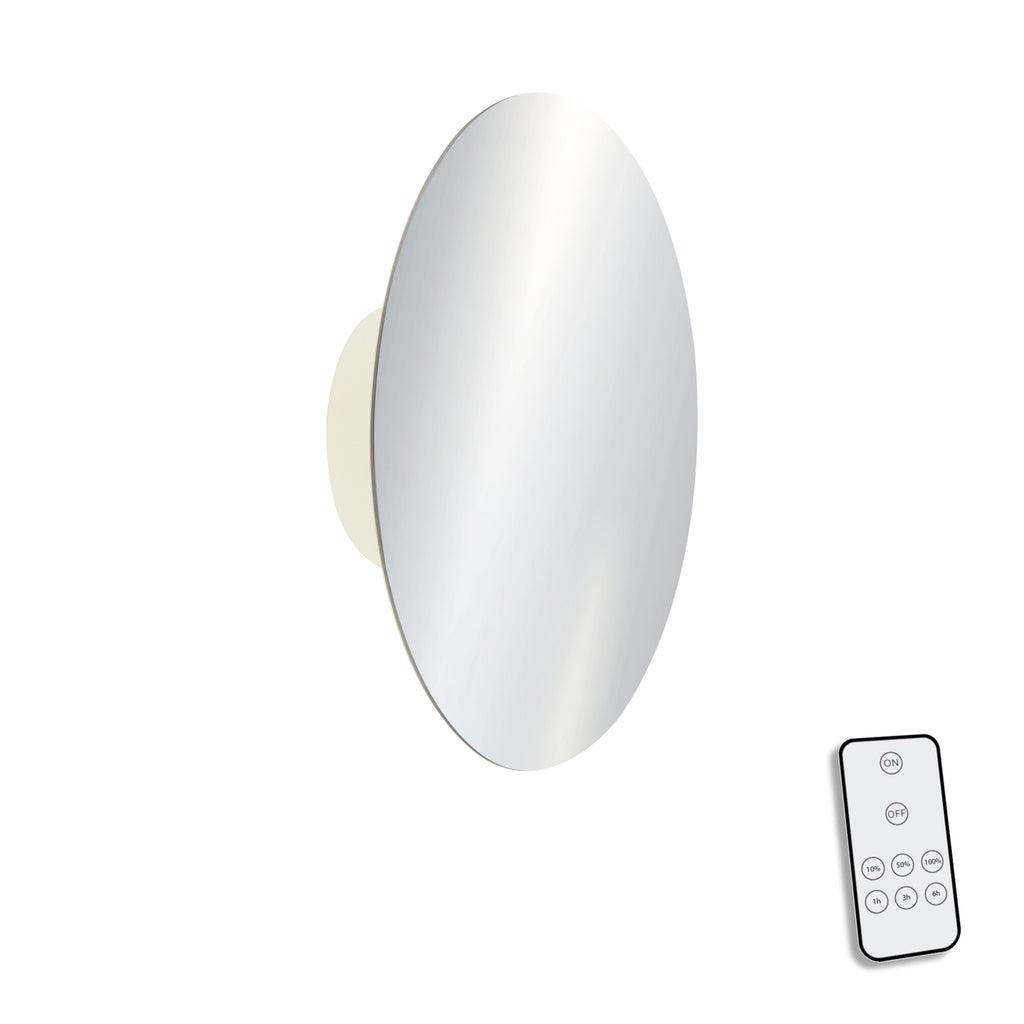 LED vegglampe Akku Puntua dimbar krom montert på vegg