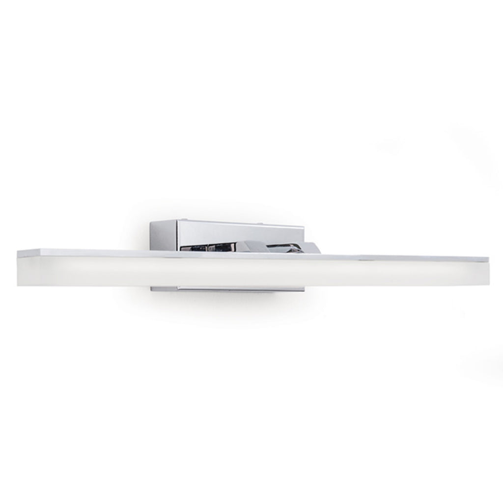 LED vegglampe Alexander krom akrylglass 46 cm montert på vegg