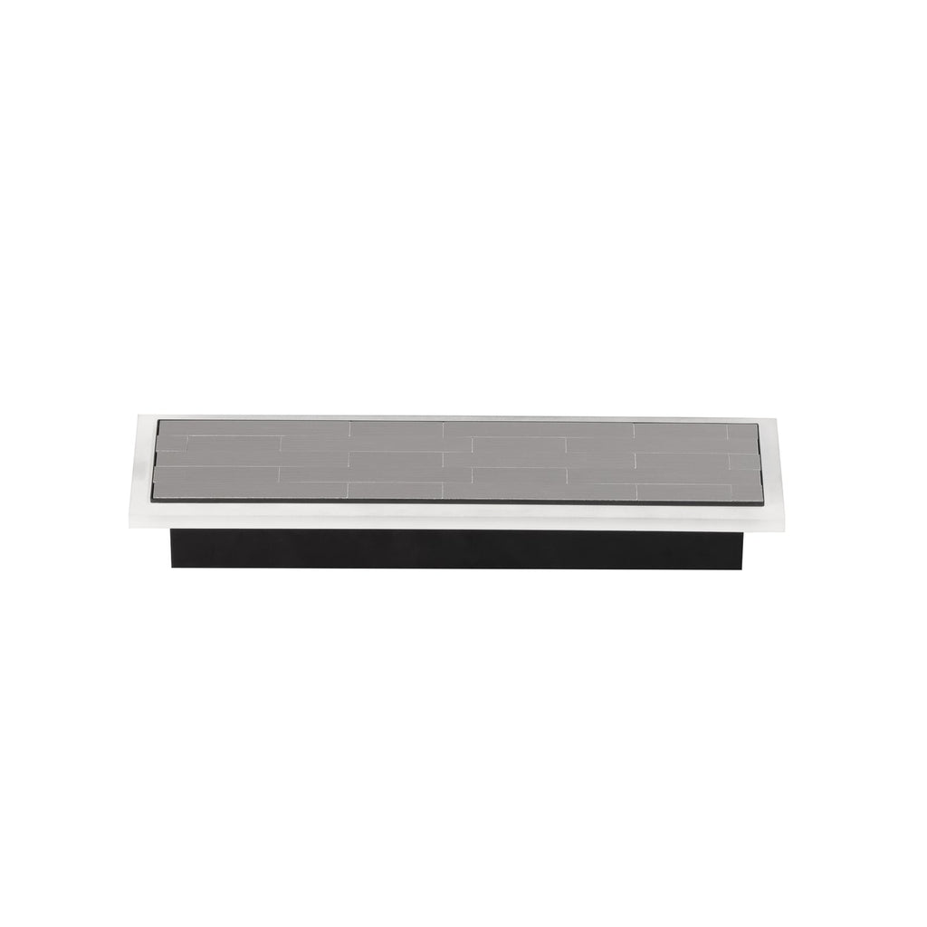 LED vegglampe Aluro nikkel CCT dimbar 8W 33 cm forfra