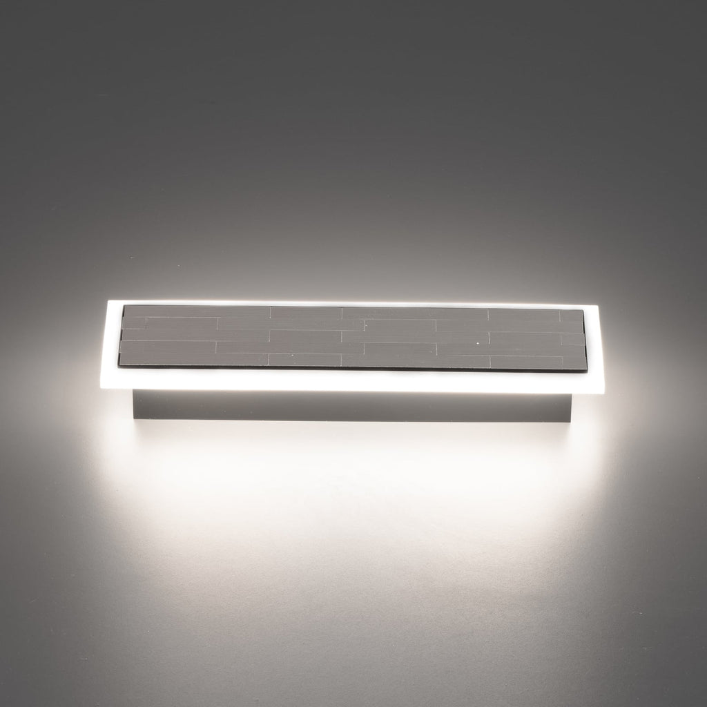 LED vegglampe Aluro nikkel CCT dimbar 8W 33 cm detalj