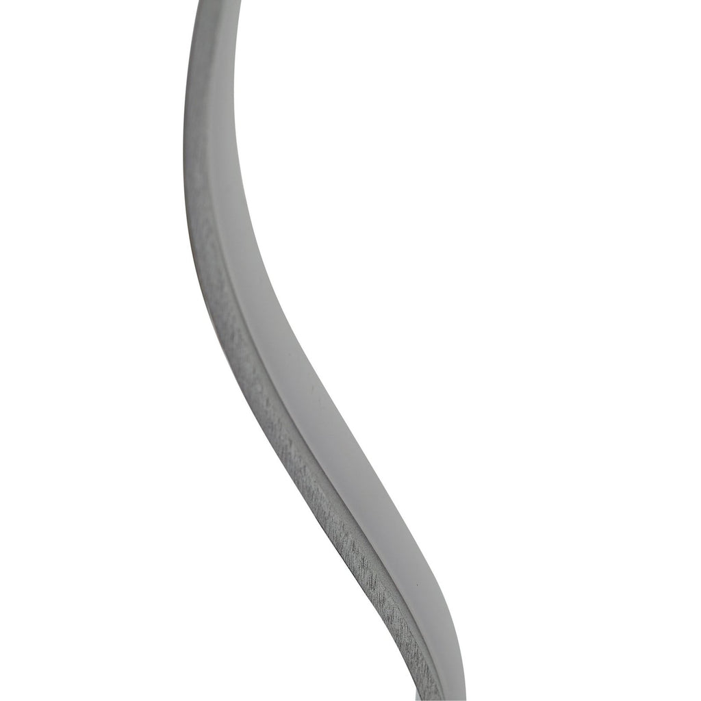 LED vegglampe Alvon sølv metall 50 cm 3000K vinklet visning
