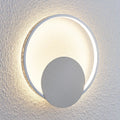 LED vegglampe Anays rund plast krom/klar forside