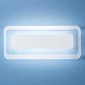 LED vegglampe Antille hvit glass 31,4 cm front