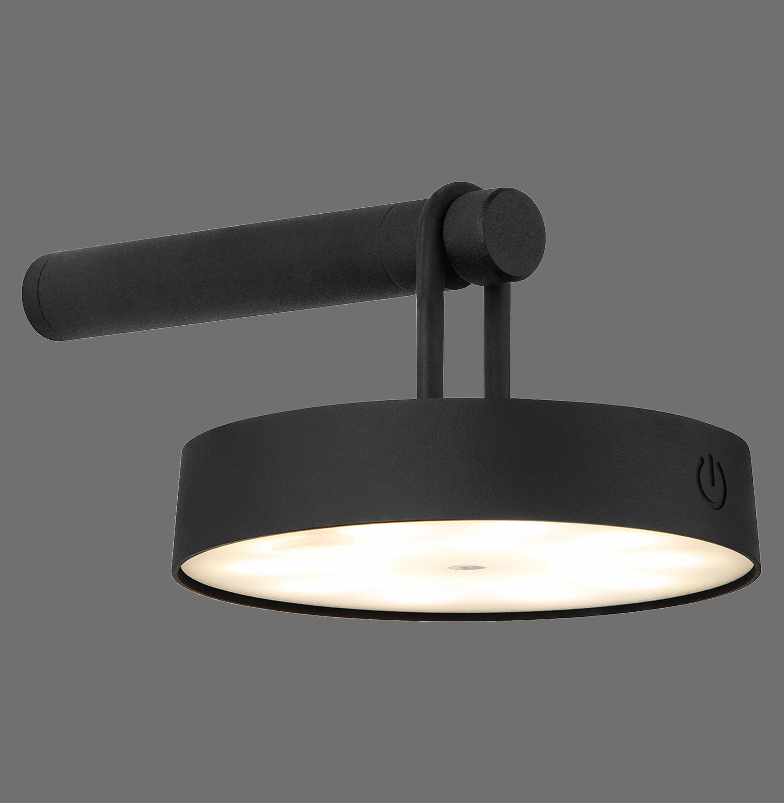 LED vegglampe Arma sideprofil svart IP44