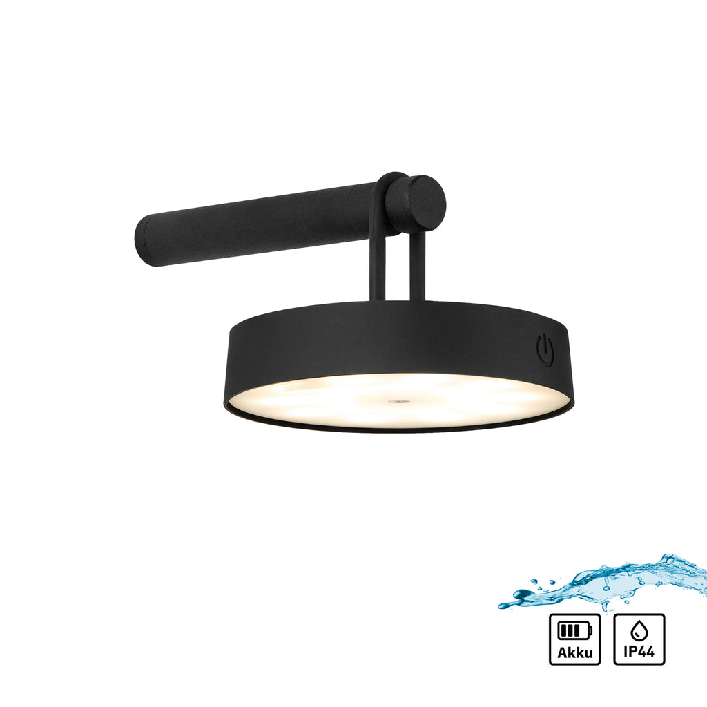 LED vegglampe Arma bakside svart IP44