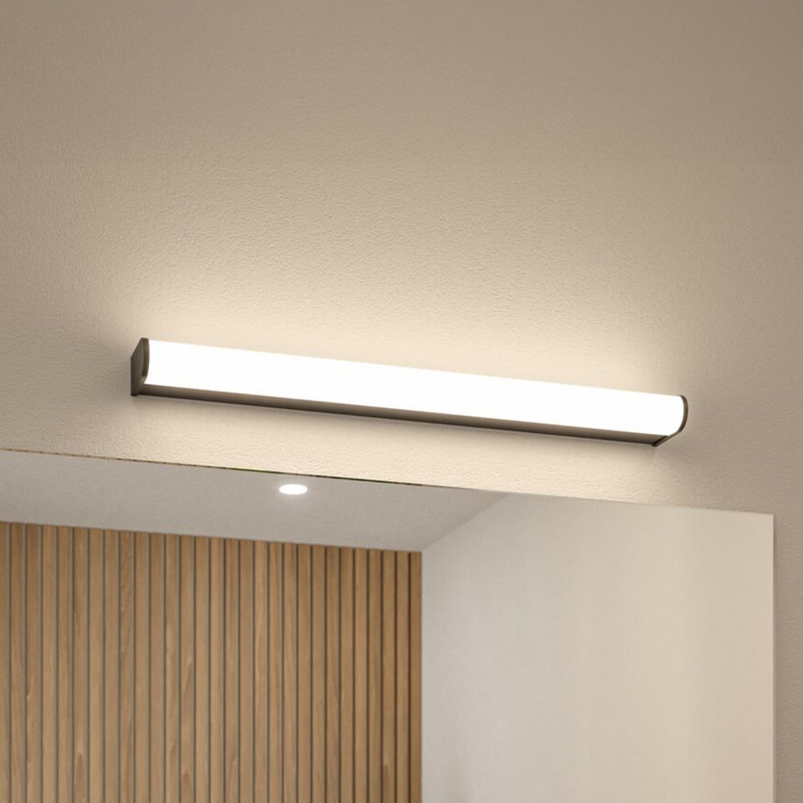 LED vegglampe Arneb svart 59 cm 3000K IP44 forfra