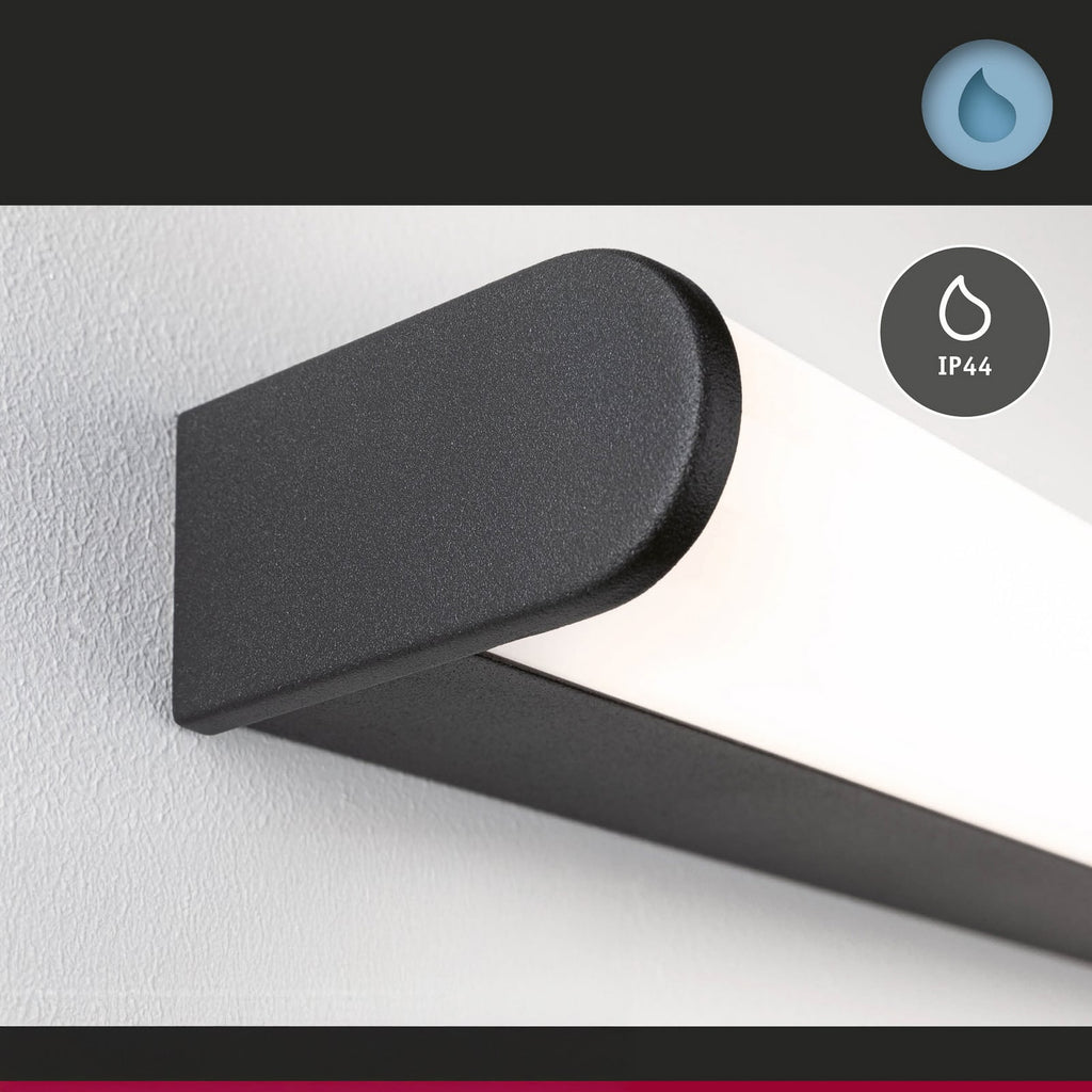 LED vegglampe Arneb svart 59 cm 3000K IP44 lys effekt
