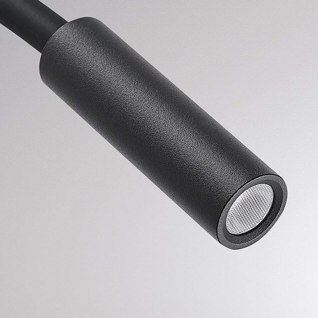 LED vegglampe Arok svart aluminium utspring 49 cm 7W sideprofil