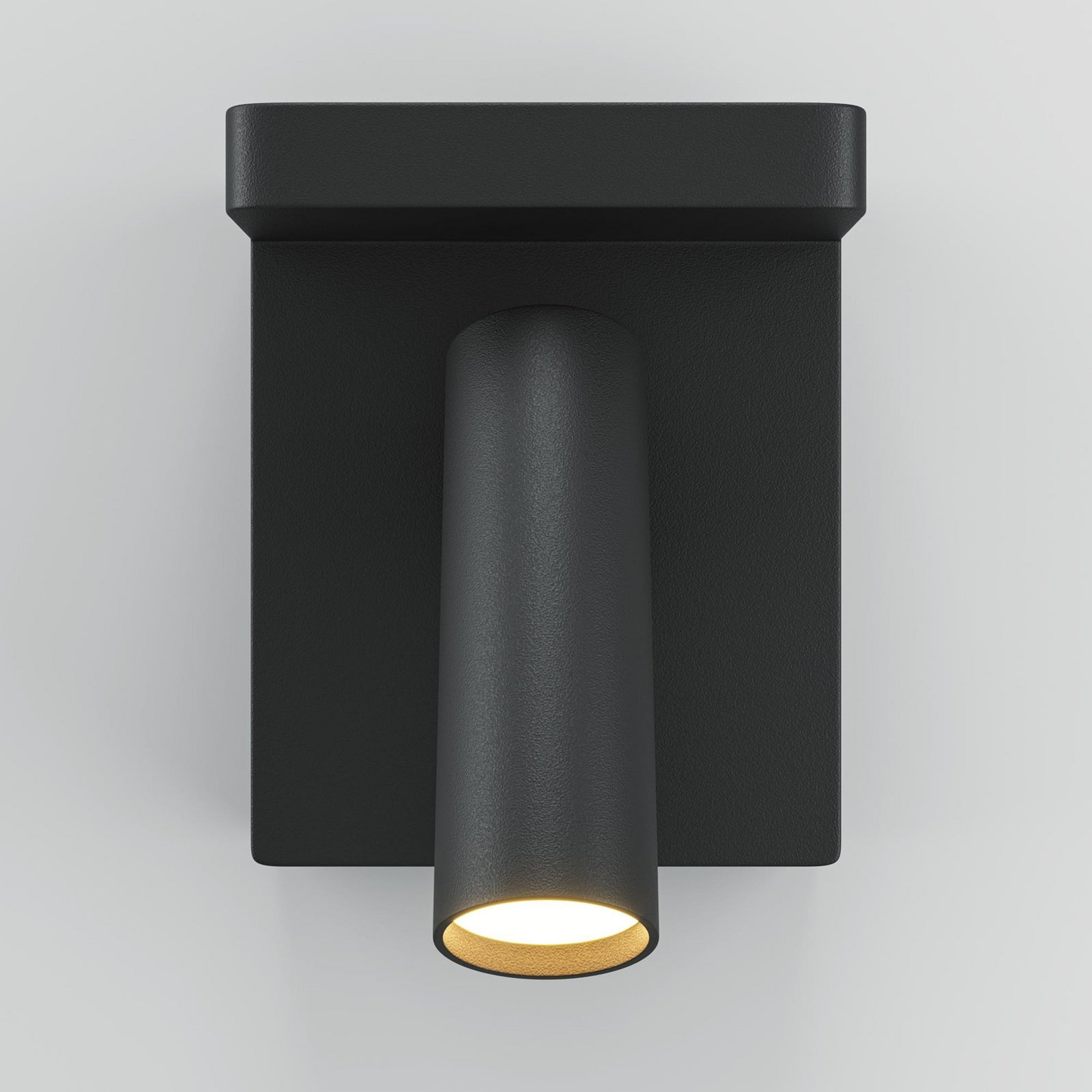 LED-vegglampe Aron svart dimbar dreibar med trådløs lading montert på vegg
