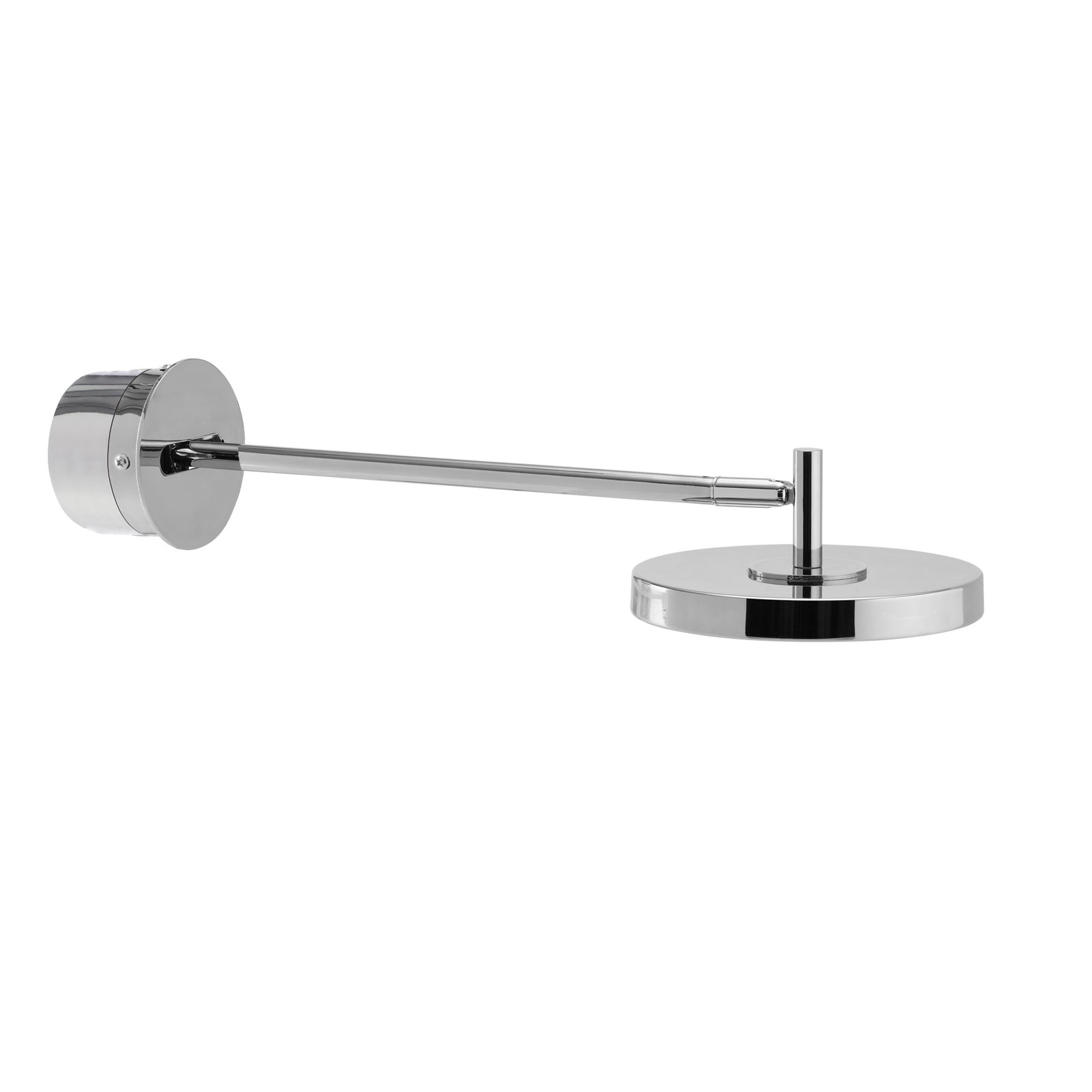 LED vegglampe Asteria Long HW polert stål nærbilde av LED-lys