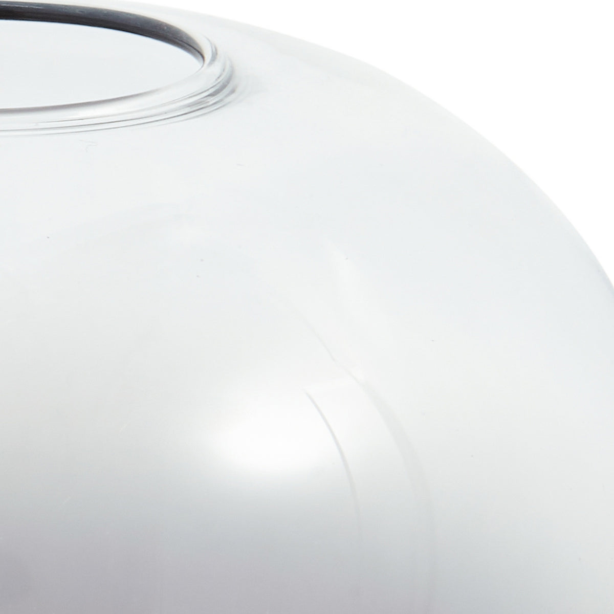 LED vegglampe Avelina røykgrå glass lyser