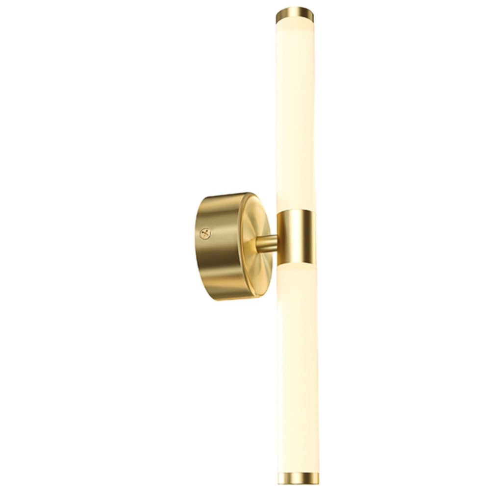 LED vegglampe Axis gullfarget 35,6 cm aluminium forfra