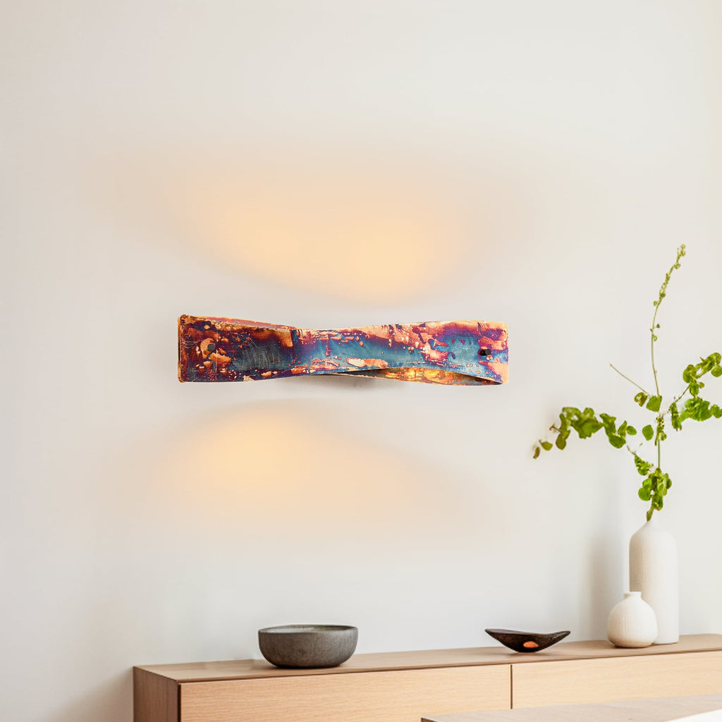LED vegglampe Baloria dimbar flerfarget oksidert forfra