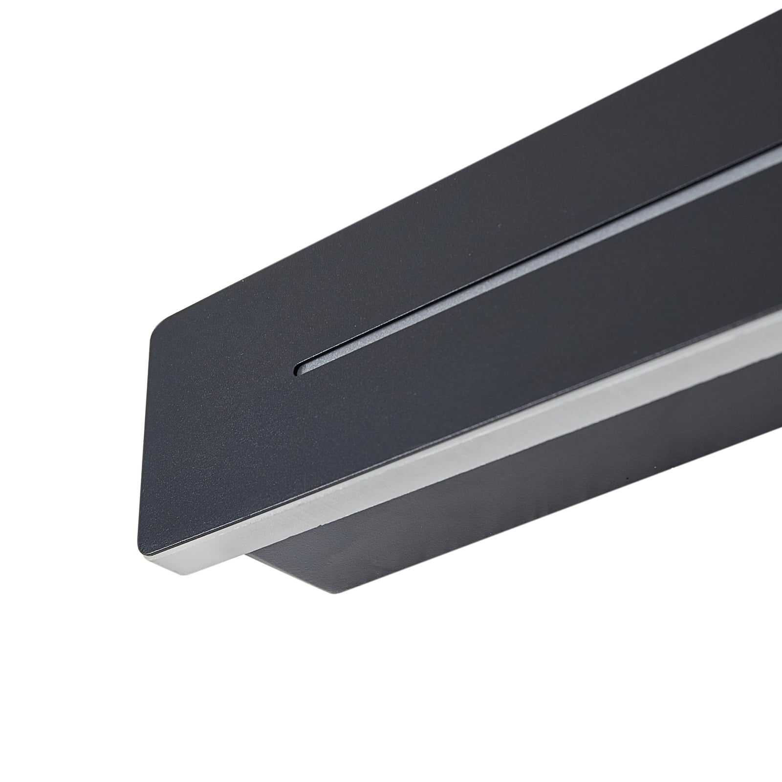LED vegglampe Benario svart aluminium 80 cm profilbilde