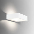 LED vegglampe Bento 1.3 dimbar hvit aluminium forfra