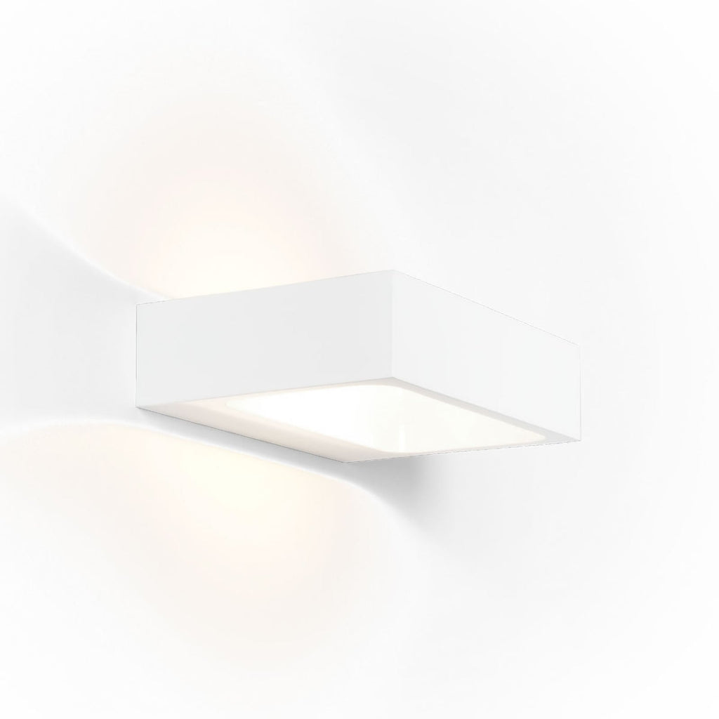 LED vegglampe Bento 1.3 dimbar hvit aluminium bakside