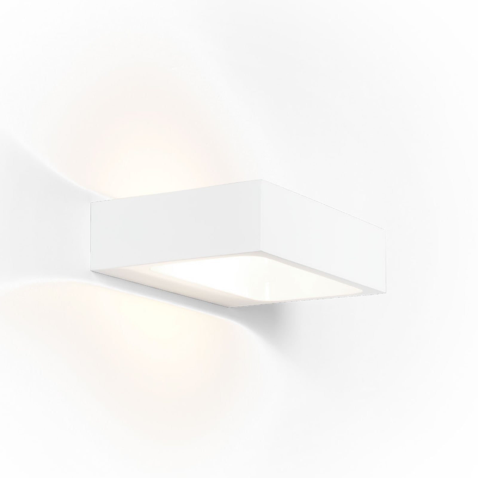LED vegglampe Bento 1.3 dimbar hvit aluminium bakside