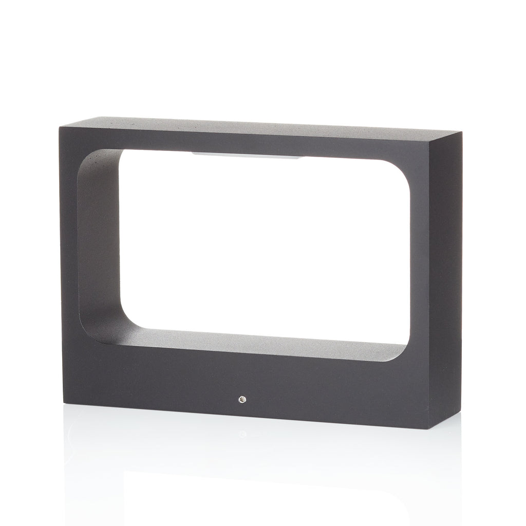 LED vegglampe Bento 1.3 aluminium svart dimbar detalj