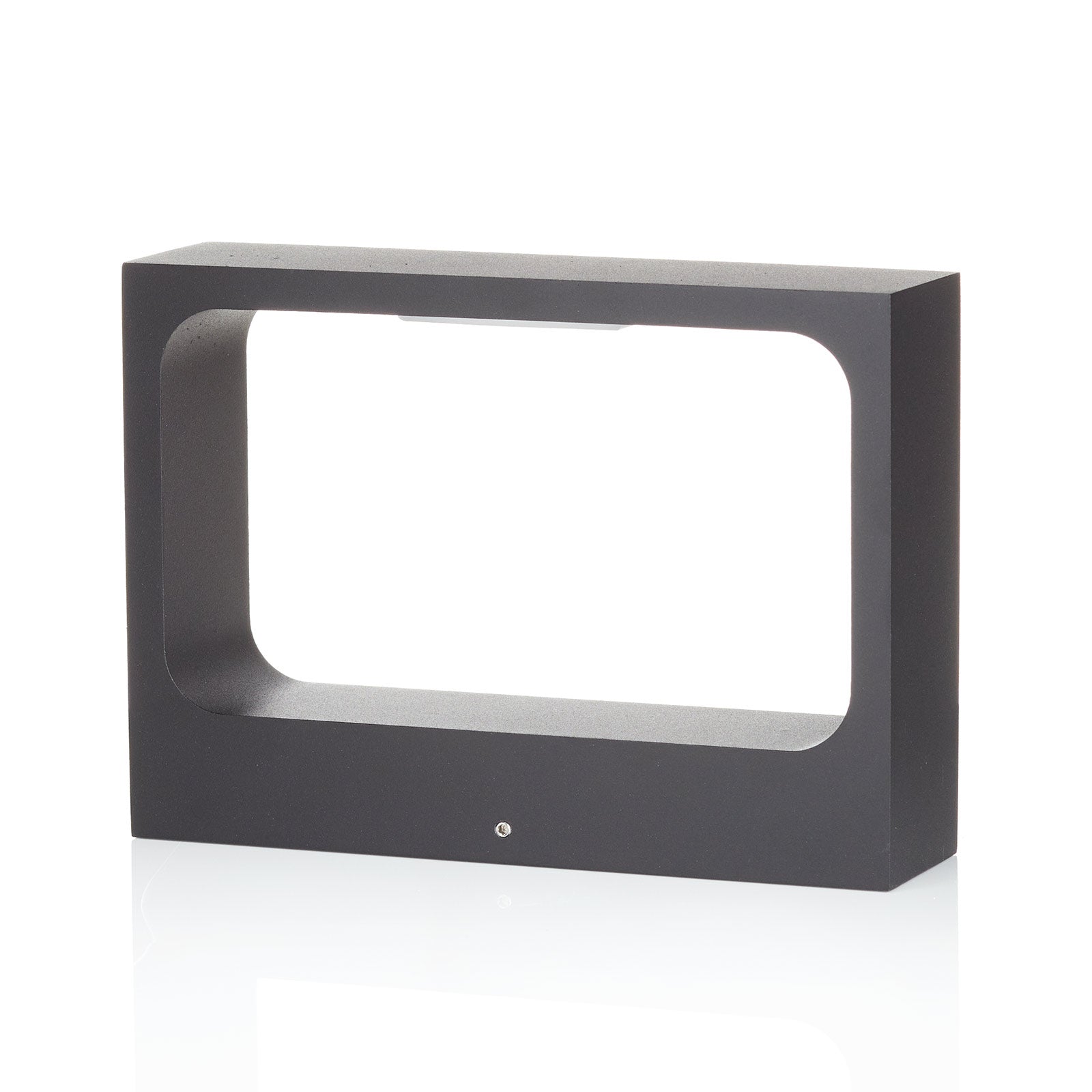 LED vegglampe Bento 1.3 aluminium svart dimbar detalj