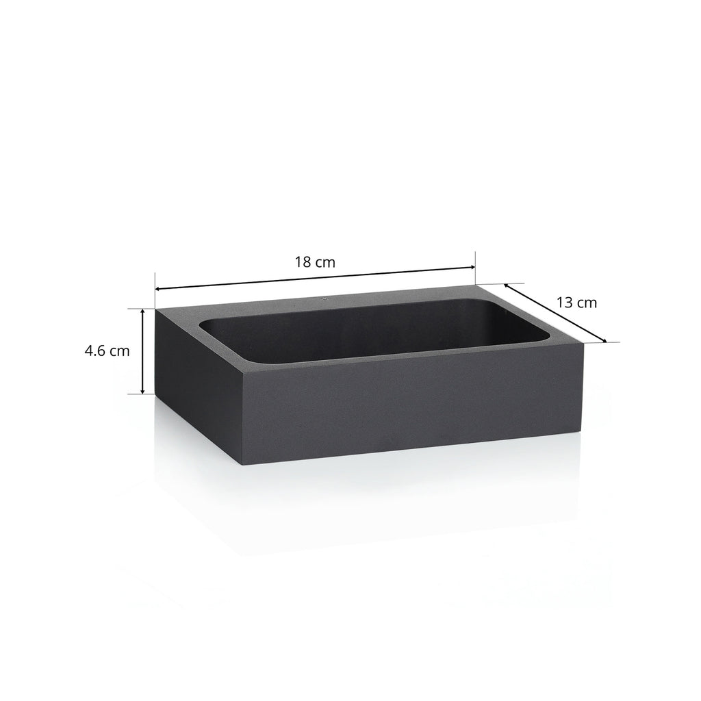 LED vegglampe Bento 1.3 aluminium svart dimbar helhetlig bilde