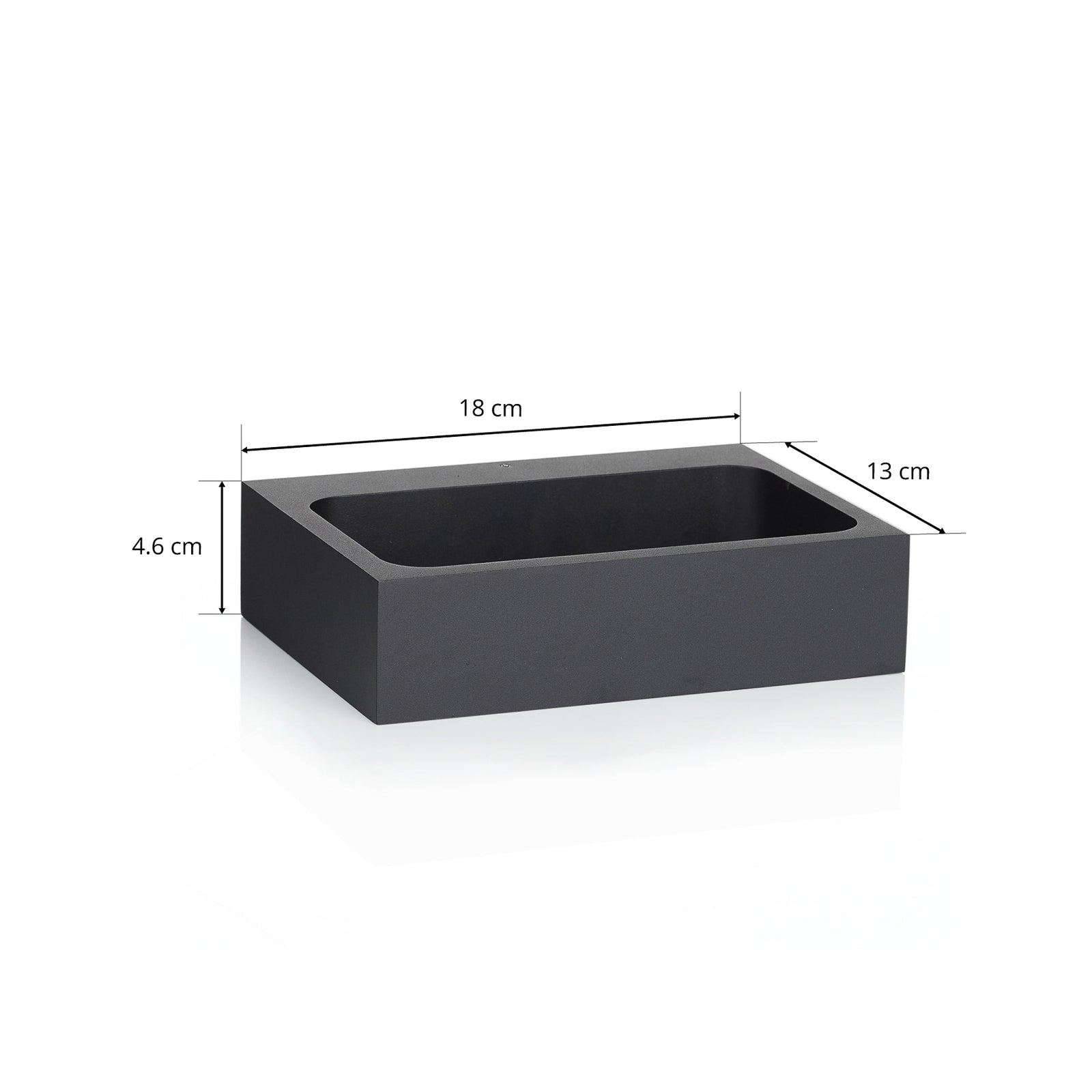 LED vegglampe Bento 1.3 aluminium svart dimbar helhetlig bilde
