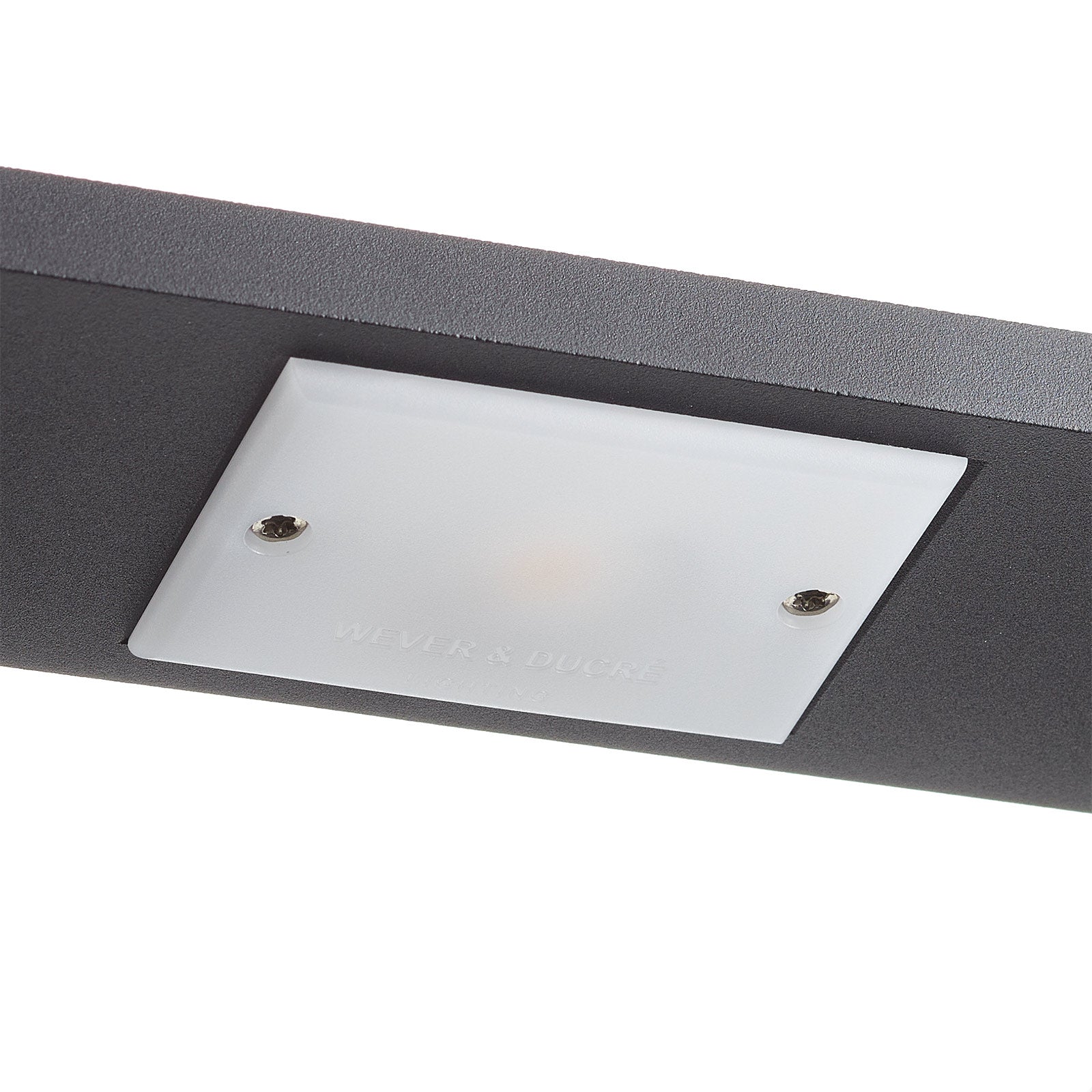 LED vegglampe Bento 1.3 aluminium svart dimbar nærbilde