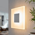 LED vegglampe Berlind hvit akryl 26x26 cm forside