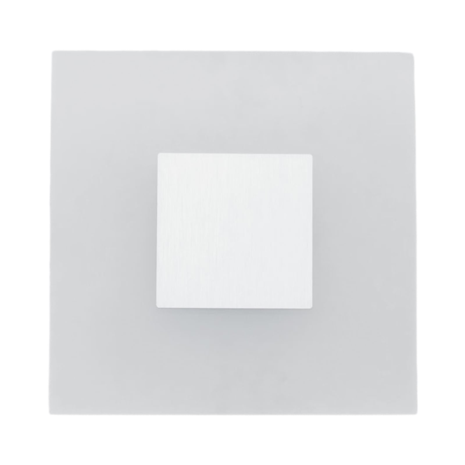 LED vegglampe Berlind hvit akryl 26x26 cm montert på vegg