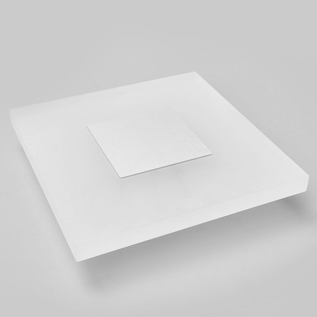 LED vegglampe Berlind hvit akryl 26x26 cm nærbilde akryl skjerm