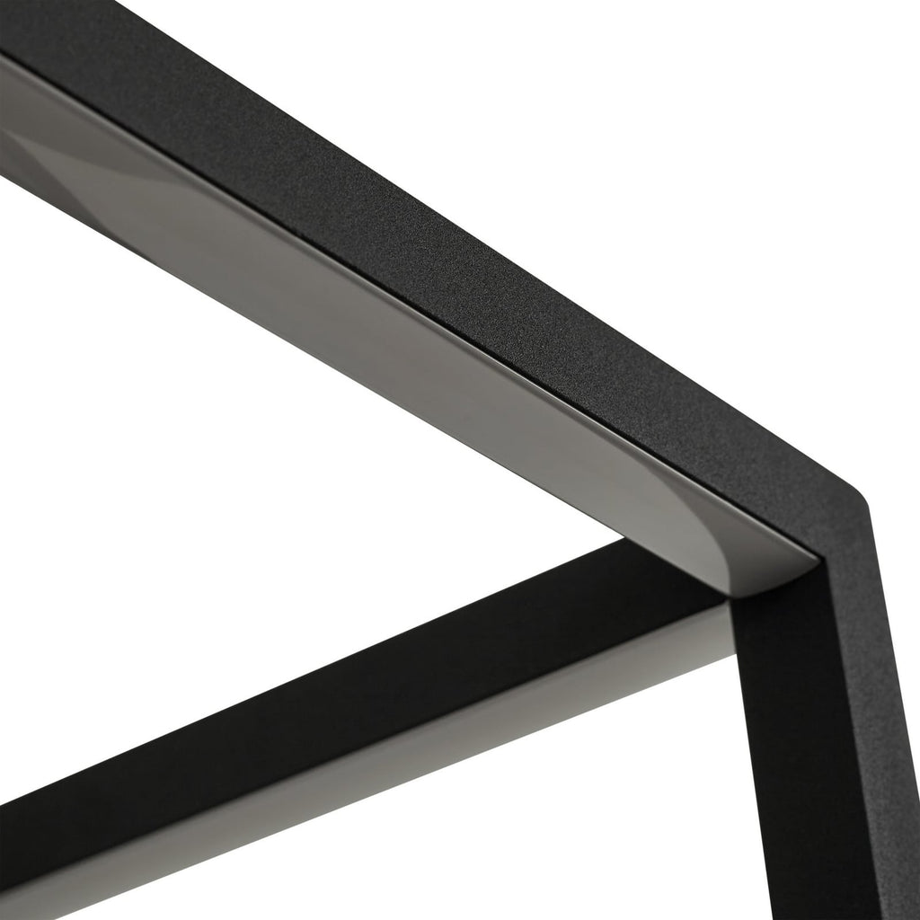 LED vegglampe Birta med hylle og USB 51 cm dimbar svart med dekorasjoner