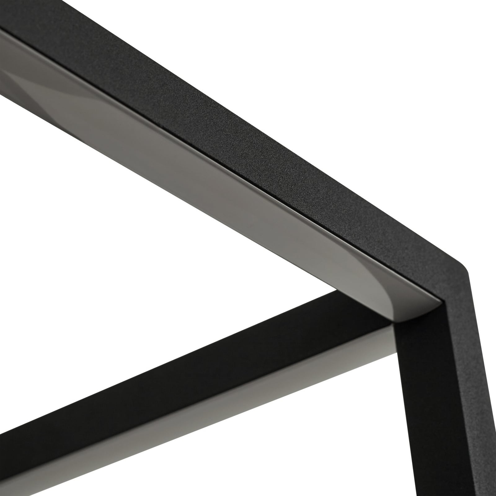 LED vegglampe Birta med hylle og USB 51 cm dimbar svart med dekorasjoner