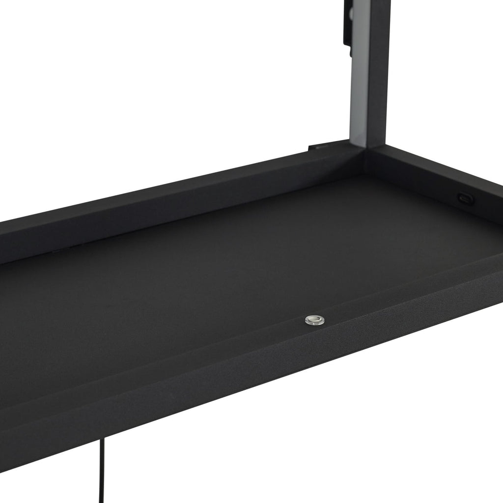 Dimmer bryter på kabel til LED vegglampe Birta med hylle og USB 51 cm dimbar svart