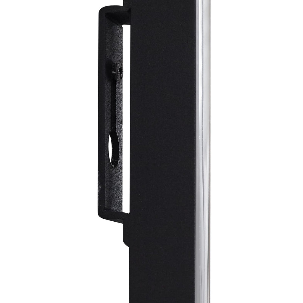 LED vegglampe Birta med hylle og USB 51 cm dimbar svart sideprofil