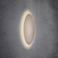 LED vegglampe Blade dimbar taupe aluminium Ø59 cm forfra