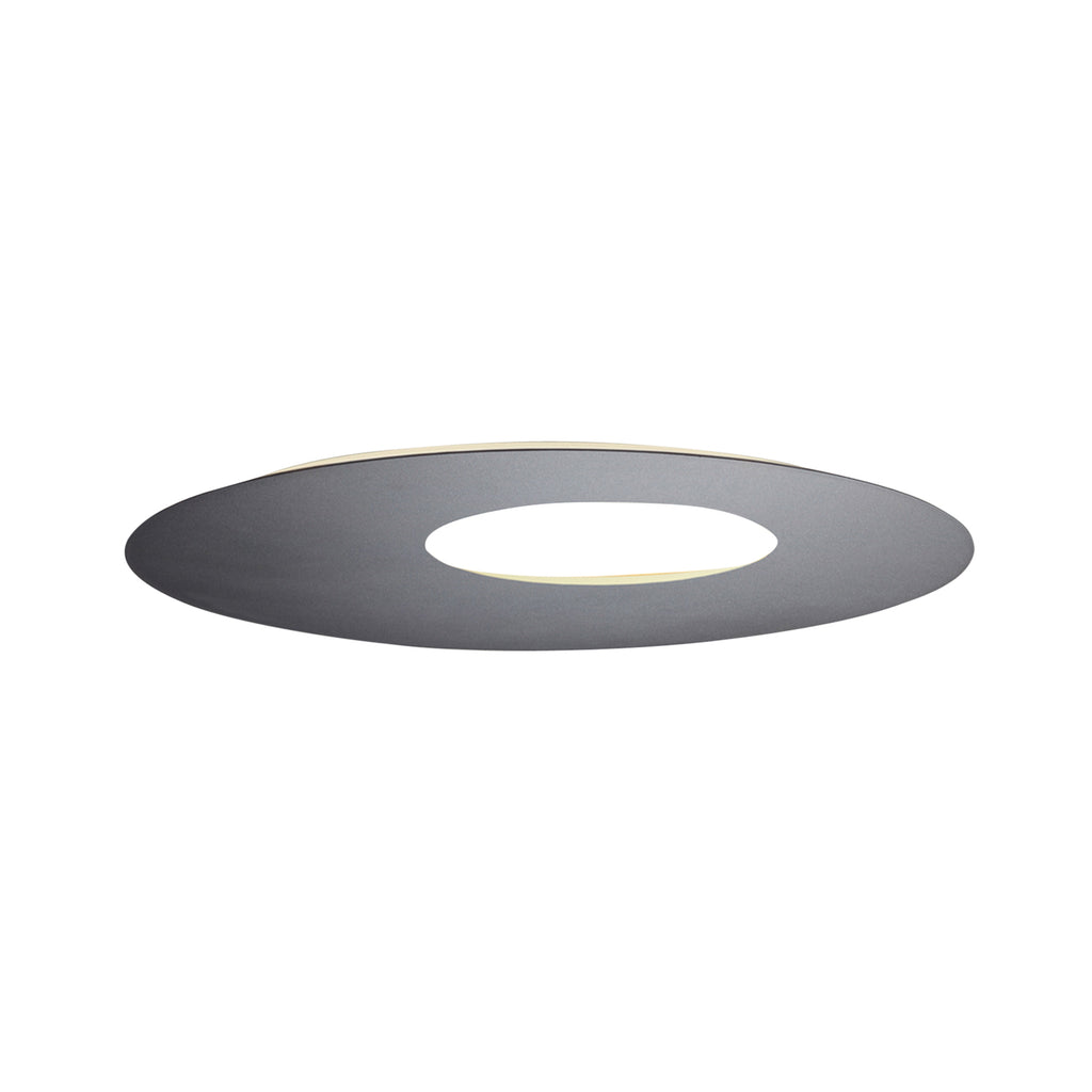 LED vegglampe Blade Open dimbar antrasitt Ø59 cm detalj