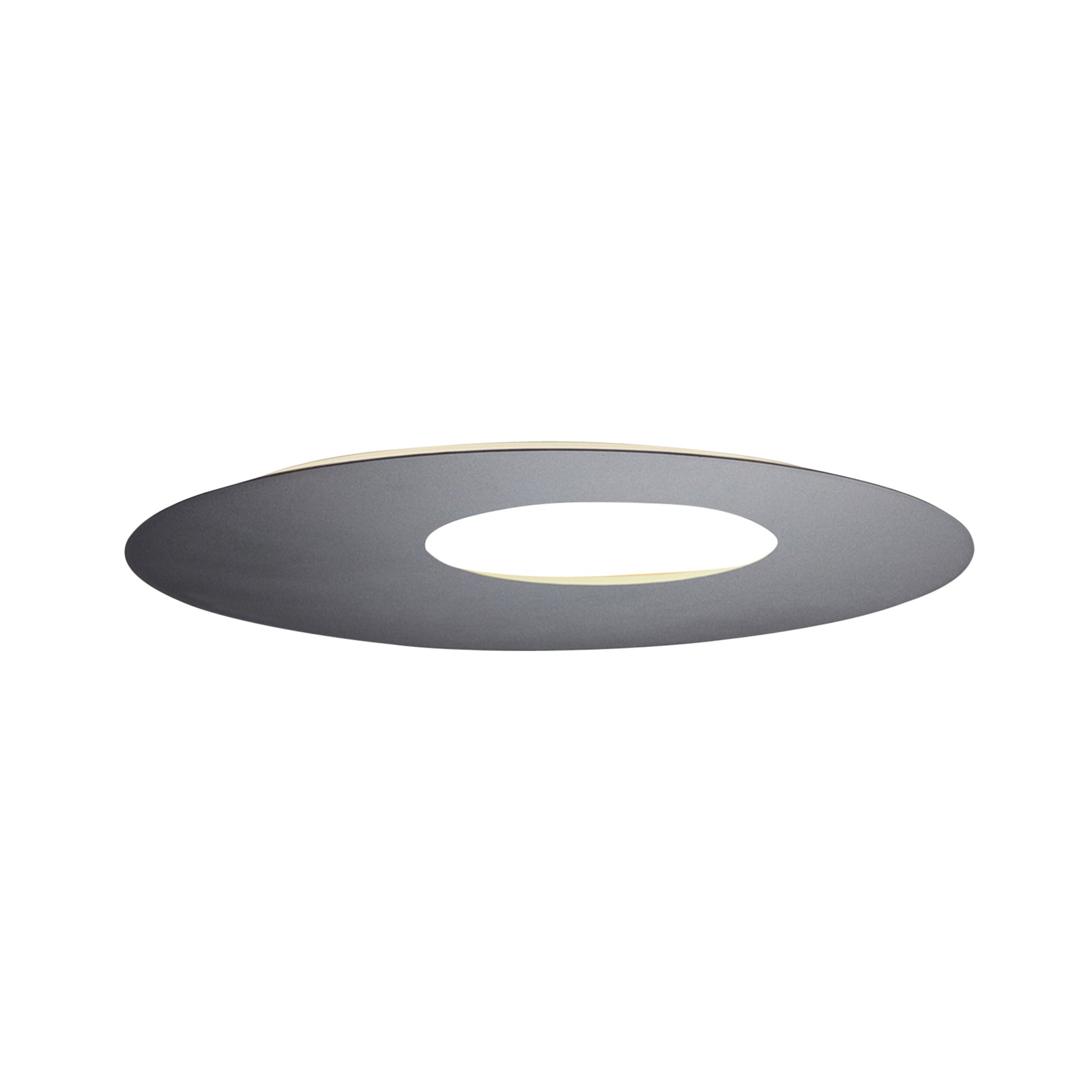 LED vegglampe Blade Open dimbar antrasitt Ø59 cm detalj